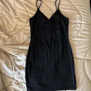 Wild Fab Black Spaghetti Strap Dress